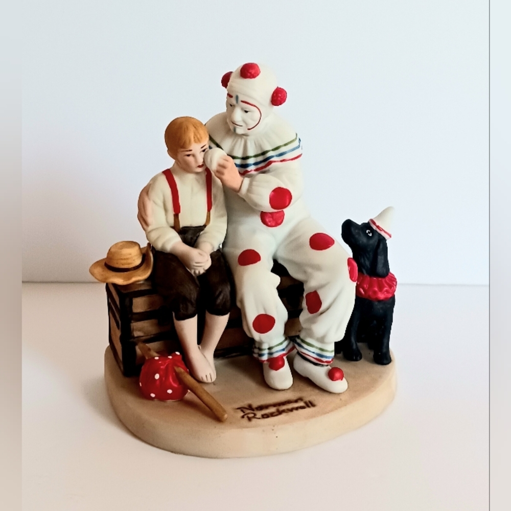 Vintage Norman Rockwell Porcelain Figurine  "The Runaway"